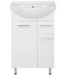 Cabinet with sink Astor, White gloss, 55 cm order